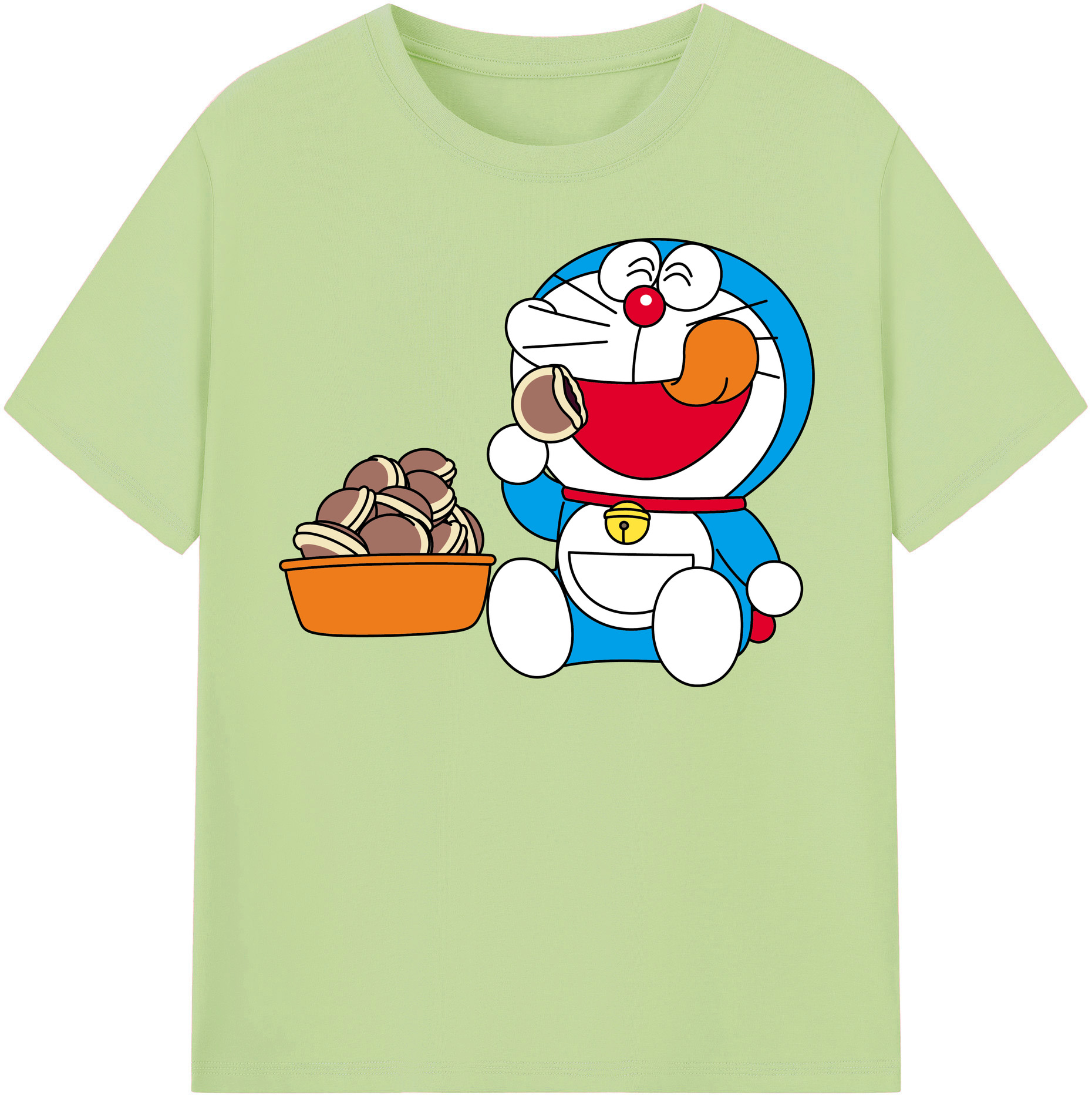 （画像用） ドラえもん Doraemon 綿100％半袖Tシャツ（フロントプリント）